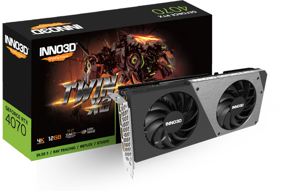 INNO3D GeForce RTX 4070 TWIN X2 GRAPHICS CARD