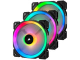 CORSAIR LL120 RGB 120MM PWM FAN 3 PACK (BLACK)